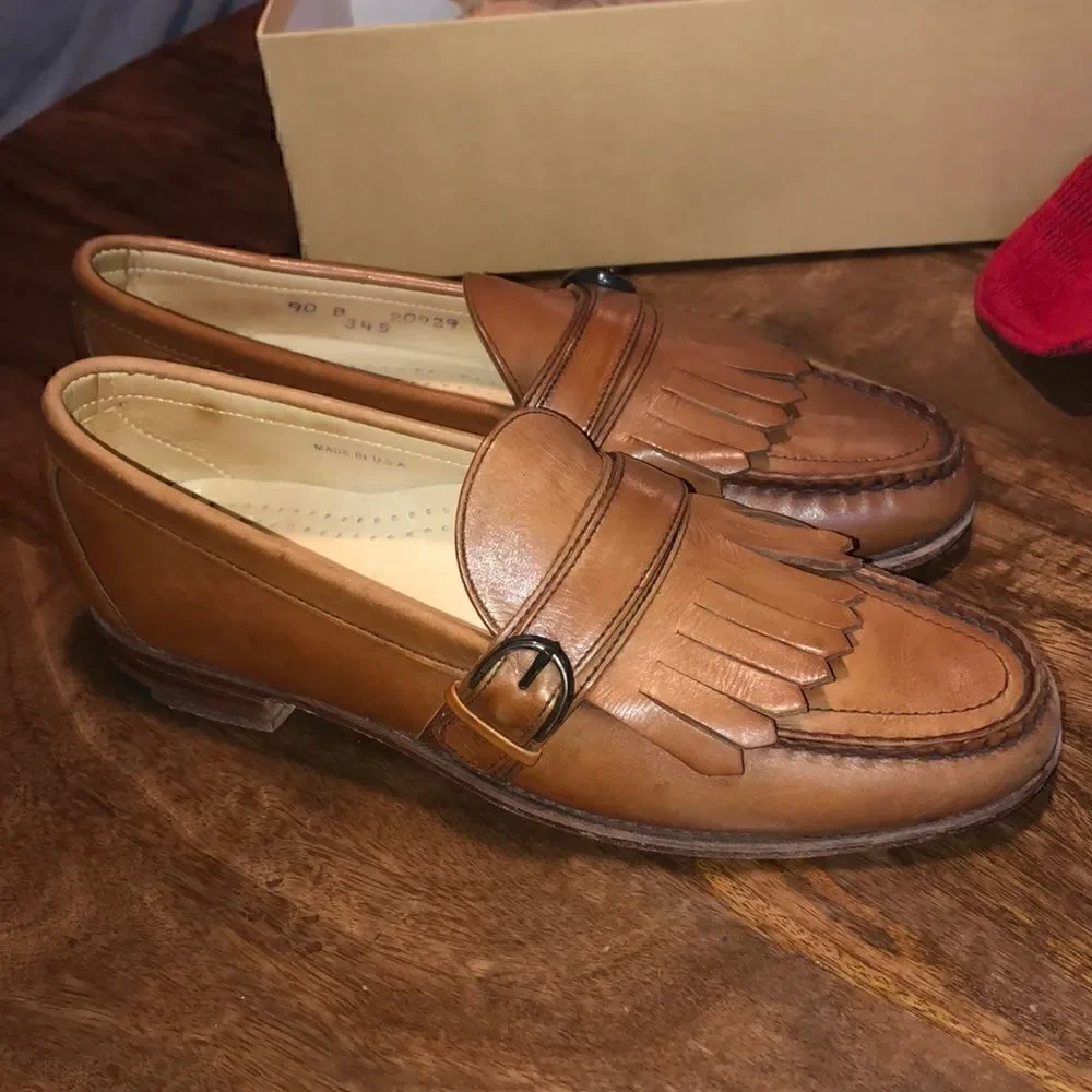 Cole Haan Vintage 90’s Camel Strap Kiltie Men’s size 9B